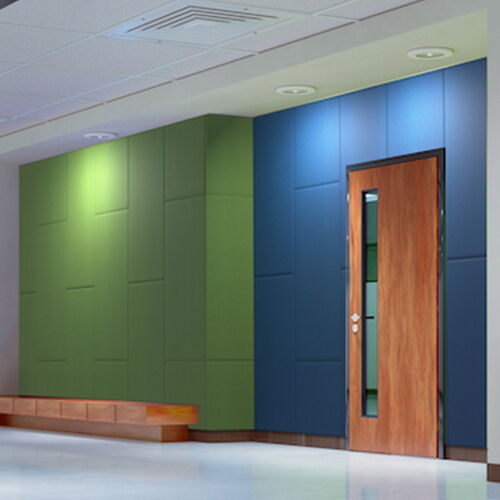 acoustical wall panel installed
