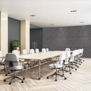 Grey S-2500 Sound Barrier Acoustic Panel in a conference room