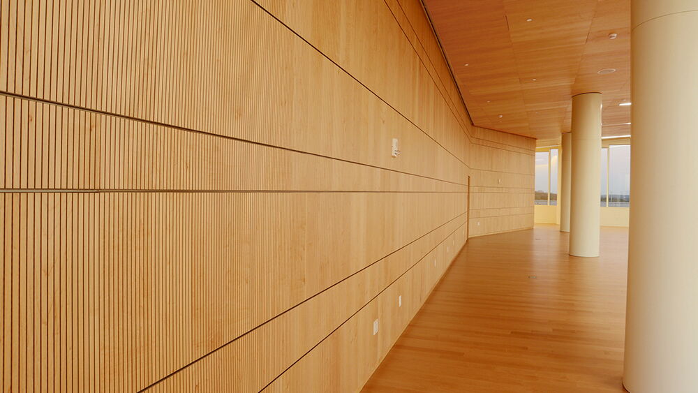 acoustical wood walls