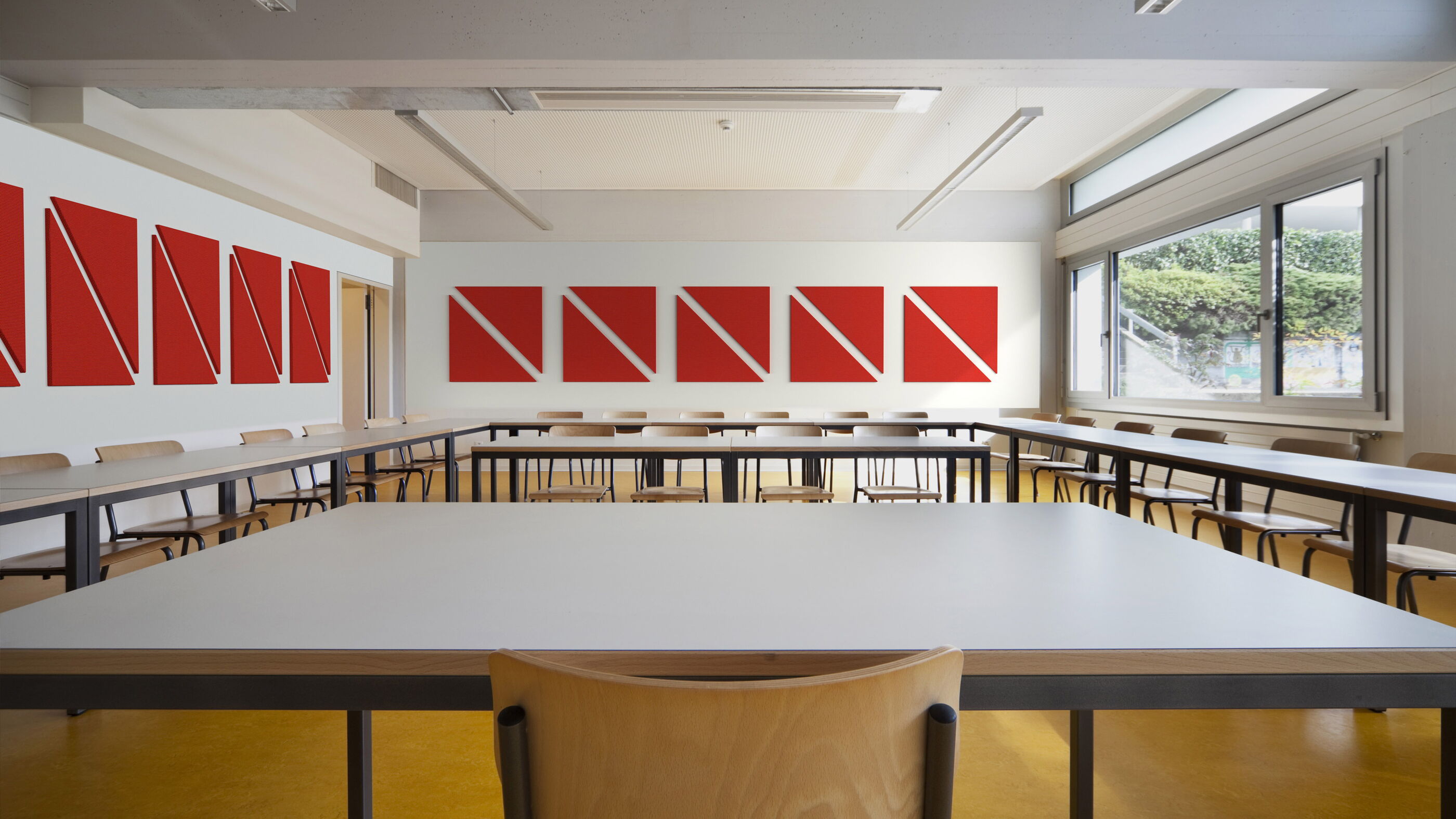 BioCore Acoustical Panels used in a classroom