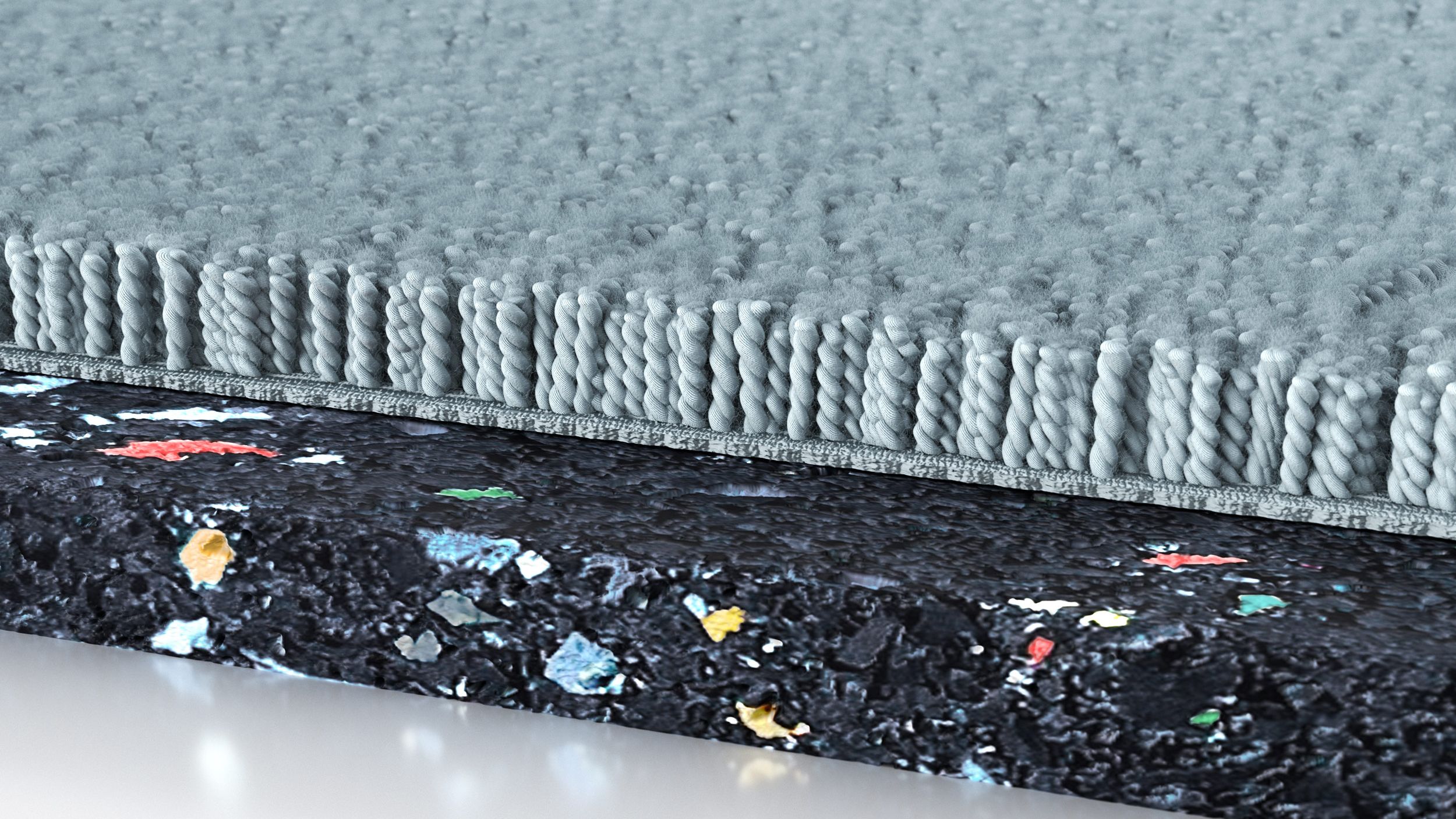 Acoustical underlayment for carpet