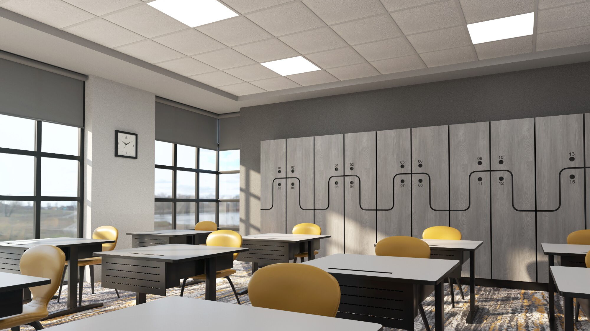 SQ C100 Ceiling Tile - Classroom