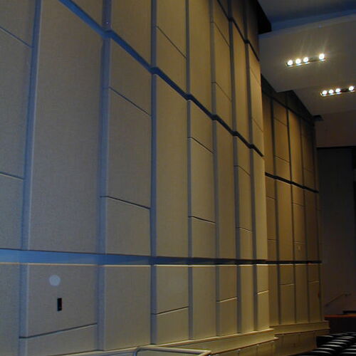 acoustical wall panel installed