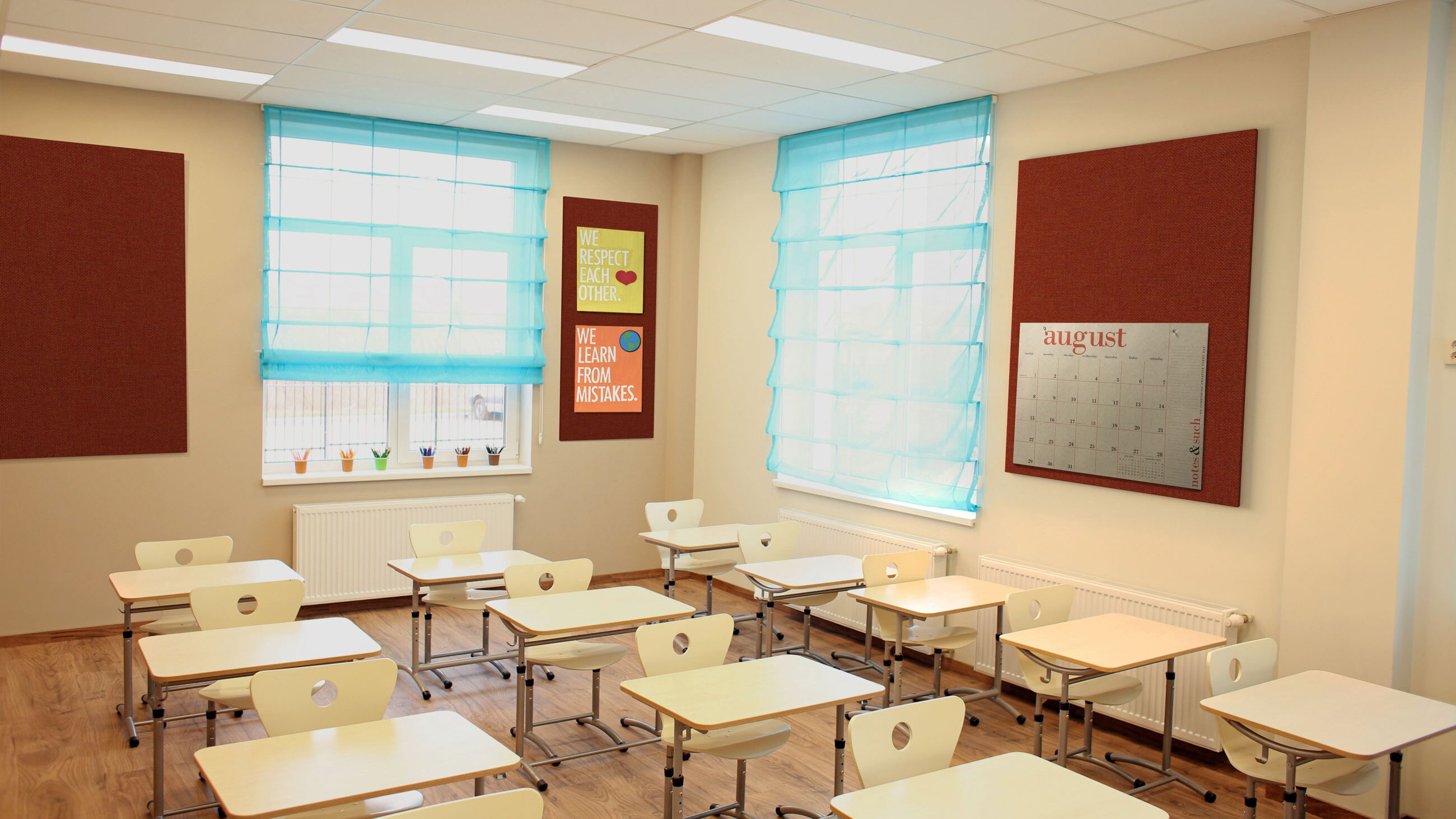 Tackable acoustic wall panels