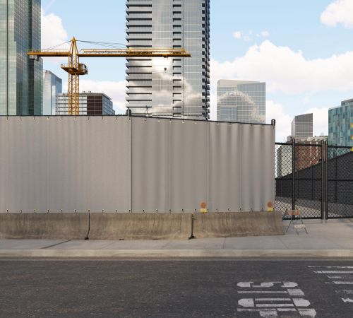 Exterior Temporary Sound Curtains