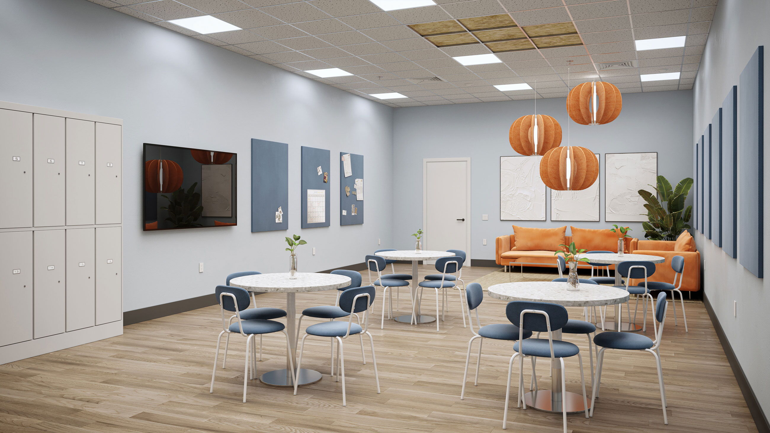 Tackable acoustic wall panels