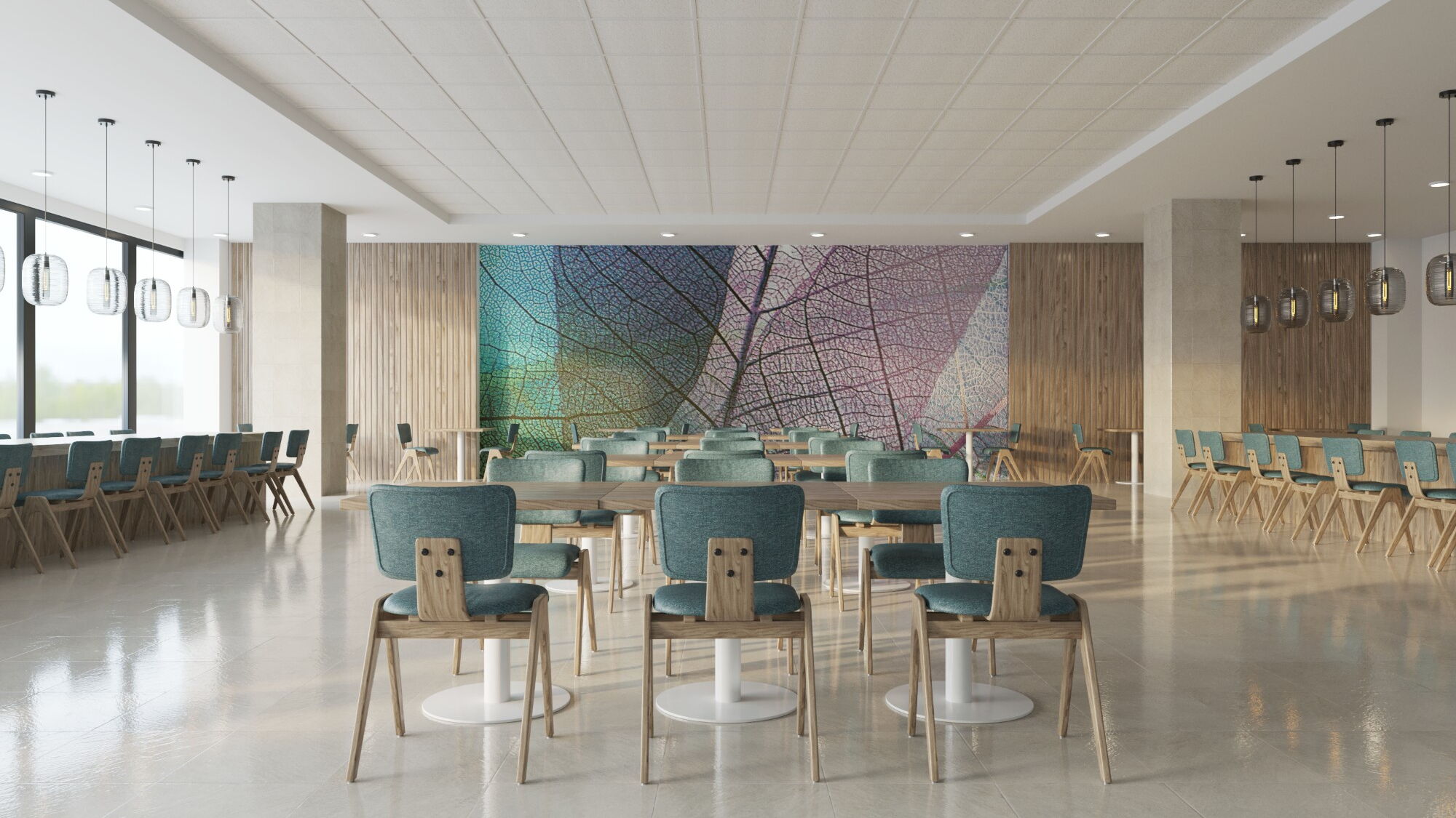 SQ C-200 Ceiling Tile - Cafeteria