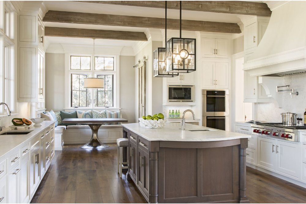 modern country kitchen with soft tones