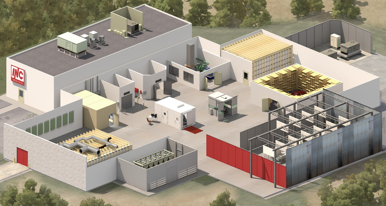 Industrial Facility Rendering
