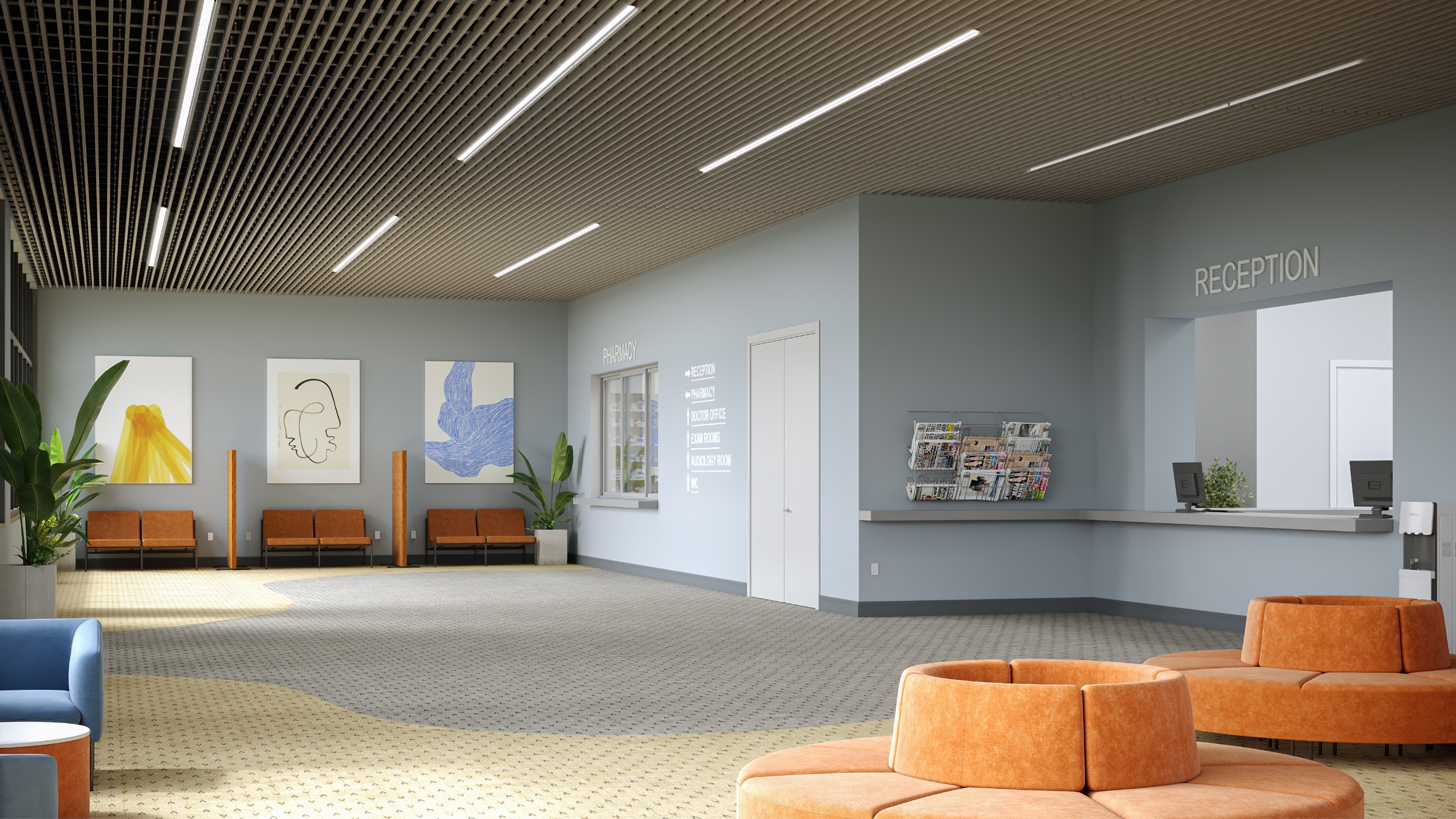 Waiting Area Rendering